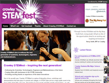 Tablet Screenshot of crawleystemfest.co.uk